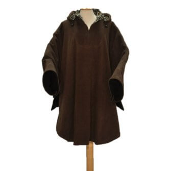 CarryCare Speciaal FleeceMix Poncho Bruin/Panter